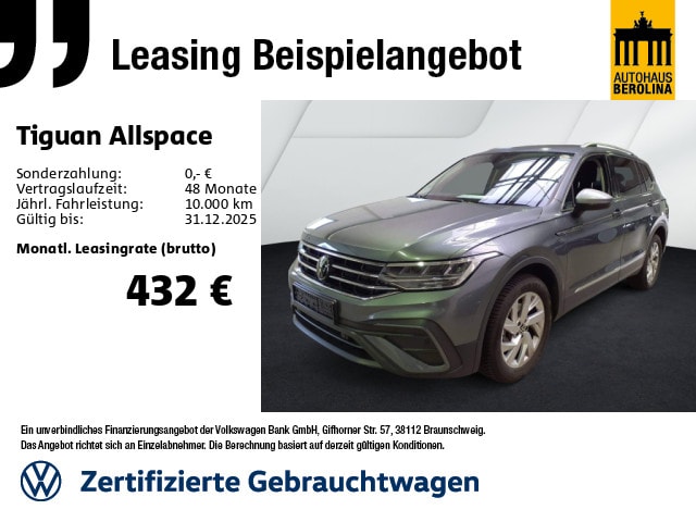 Volkswagen Tiguan 1.5 TSI Allspace DSG Life