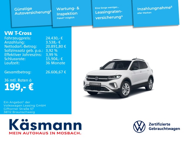 Volkswagen T-Cross 1.0 TSI