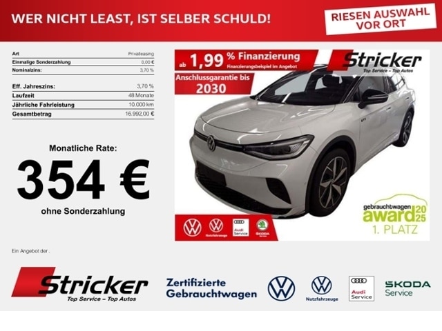 Volkswagen ID.4 354,-ohne Anzahlung AHK Harman&Kardon Kamera