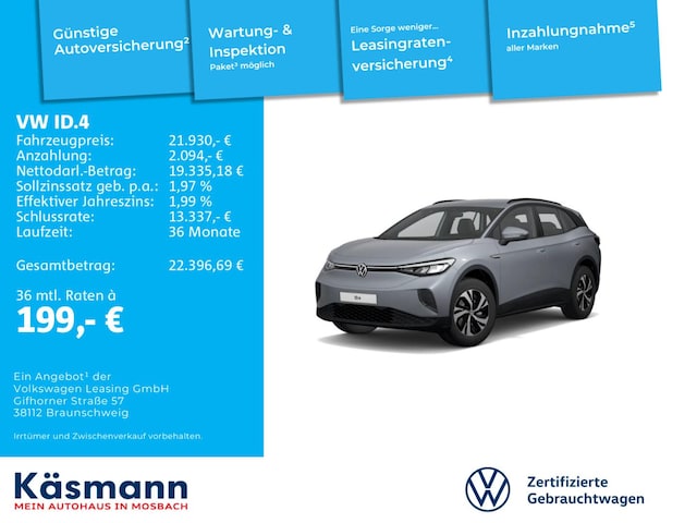 Volkswagen ID.4 52 KWh Performance Pure