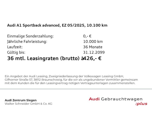 Audi A1 30 TFSI Sportback
