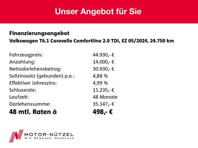 Volkswagen Caravelle 2.0 TDI DSG T6