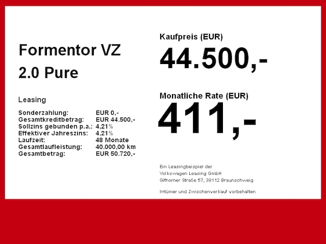 Cupra Formentor 2.0 Pure Perf. Sennheiser AHK-Assist connect