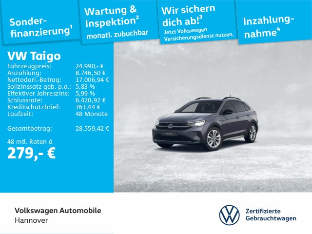 Volkswagen Taigo 1.0 TSI DSG