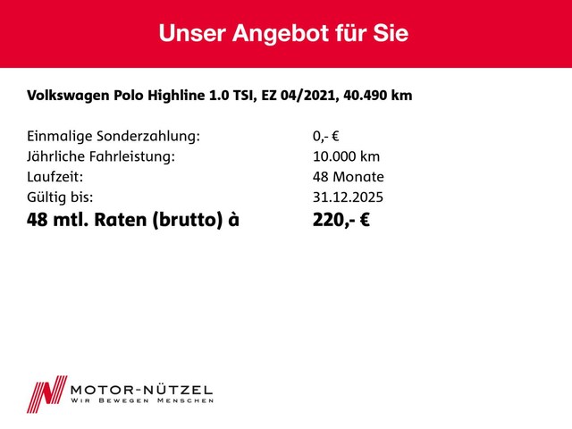 Volkswagen Polo 1.0 TSI Highline