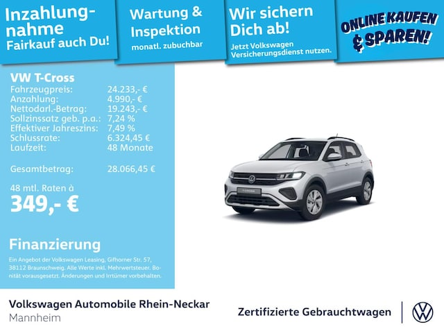Volkswagen T-Cross 1.0 TSI DSG Life