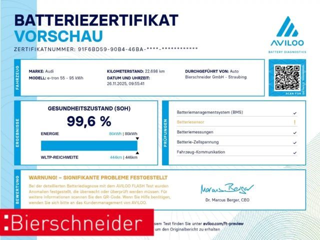 Audi e-tron 55 Quattro Sportback