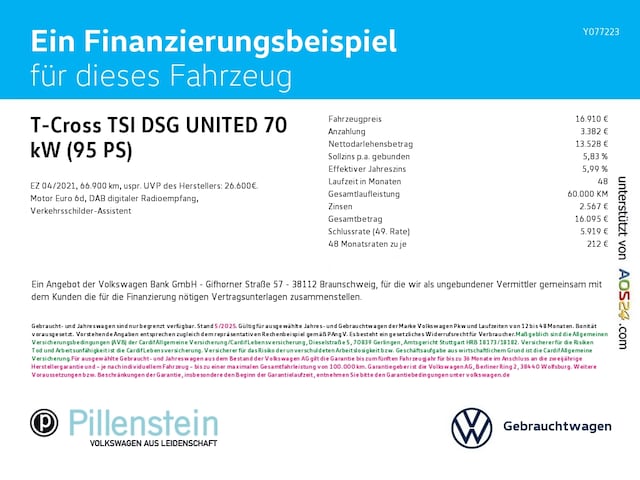 Volkswagen T-Cross DSG