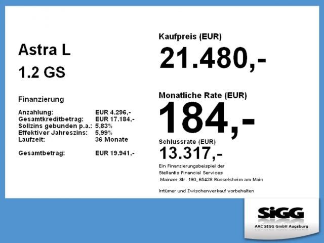 Opel Astra GS-Line Grand Sport