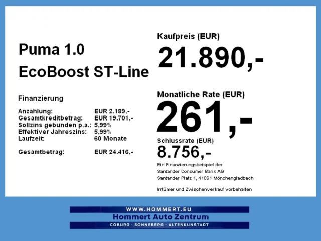 Ford Puma EcoBoost ST Line Vignale
