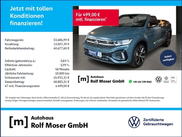 Volkswagen T-Roc 1.5 TSI Cabriolet DSG