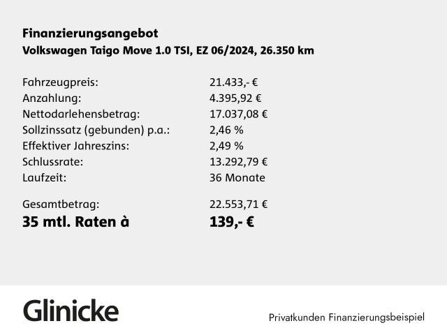 Volkswagen Taigo 1.0 TSI Move