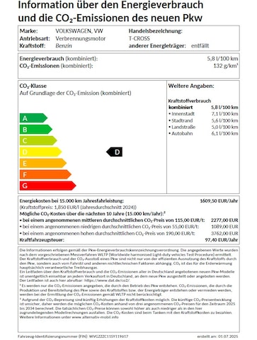 Volkswagen T-Cross 1.0 TSI DSG Style