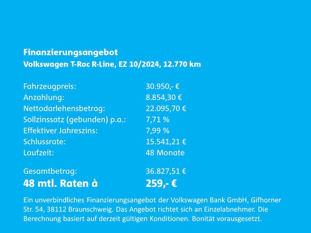 Volkswagen T-Roc R-Line