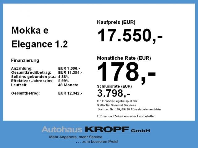 Opel Mokka Elegance Mokka-e