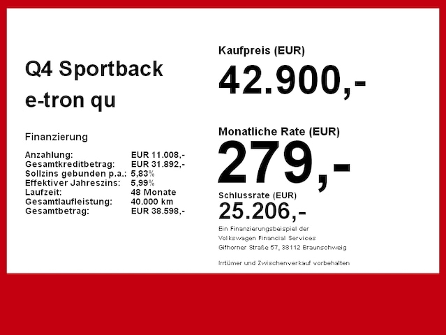 Audi Q4 e-tron 50 Quattro Sportback