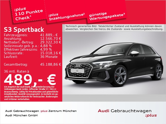 Audi S3 Quattro S-Tronic Sportback