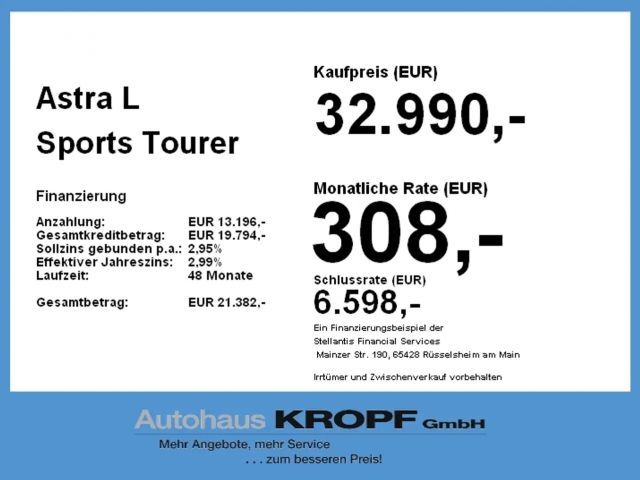 Opel Astra 1.2 Turbo Sports Tourer Turbo