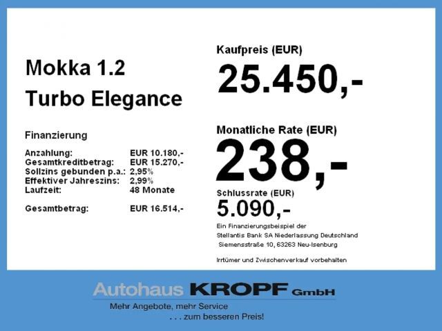 Opel Mokka 1.2 Turbo Elegance Turbo