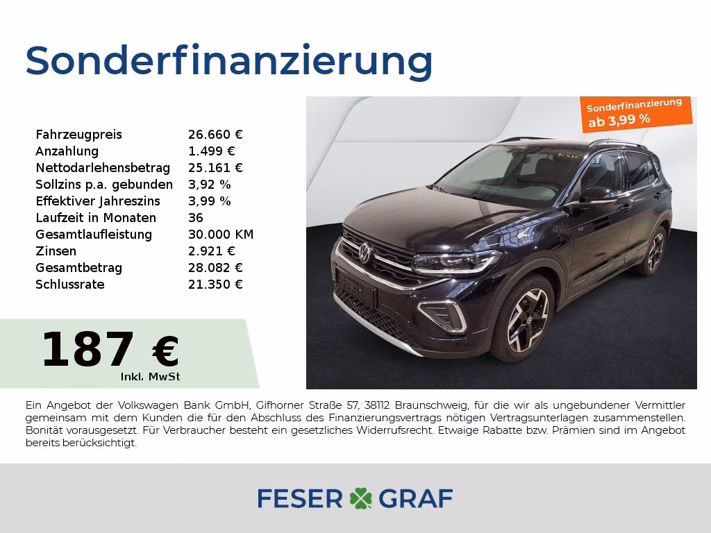 Volkswagen T-Cross DSG R-Line