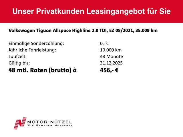 Volkswagen Tiguan 2.0 TDI Allspace DSG Highline