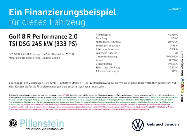 Volkswagen Golf 2.0 TSI DSG Style
