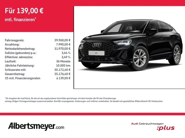 Audi Q3 35 TDI S-Line S-Tronic Sportback