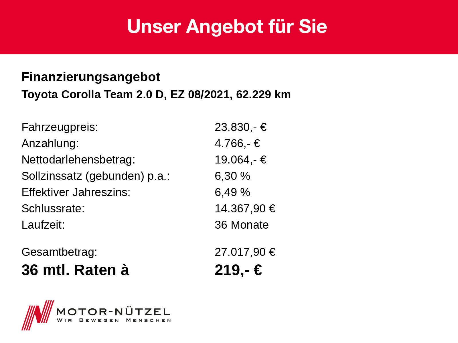 Toyota Corolla Technik Touring