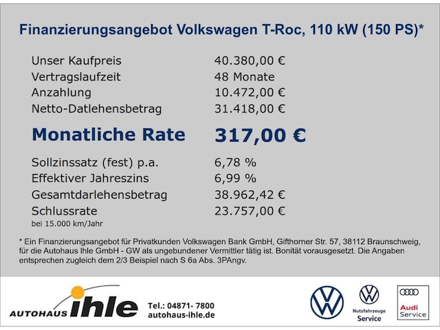 Volkswagen T-Roc Cabriolet DSG R-Line Style