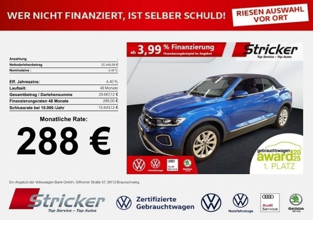 Volkswagen T-Roc 1.0 TSI Cabriolet