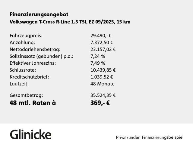 Volkswagen T-Cross 1.5 TSI R-Line