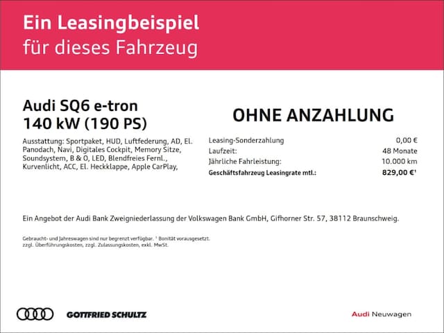 Audi Q6 e-tron Quattro Sportback