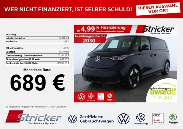 Volkswagen ID.Buzz ID.Buzz LR 689,-ohne Anzahlung ACC Kamera AHK
