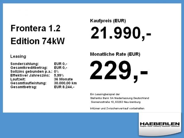 Opel Frontera Edition