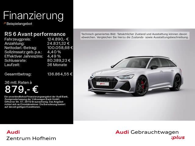 Audi RS6 *280 km/h*B&O*HUD*Pano*Sta