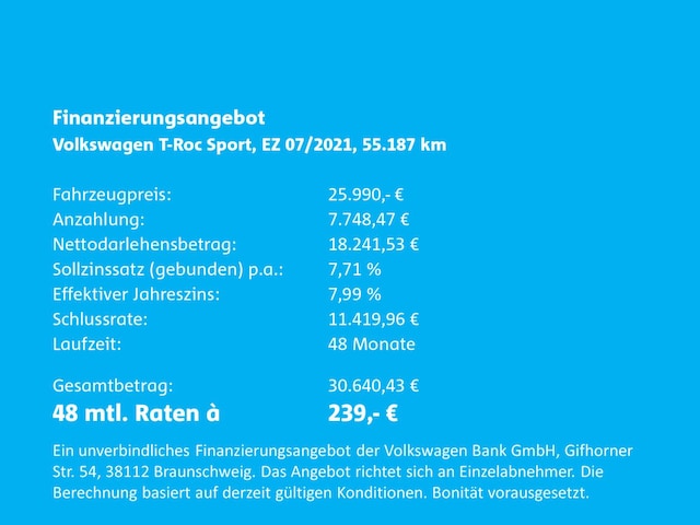 Volkswagen T-Roc Sport