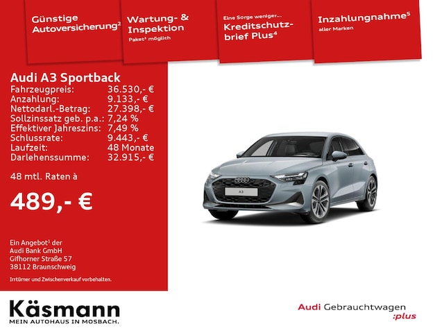 Audi A3 30 TFSI S-Tronic Sportback
