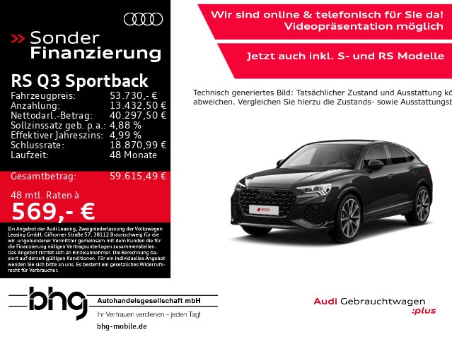 Audi RS Q3 Quattro S-Tronic Sportback