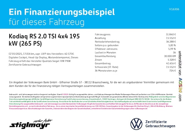 Skoda Kodiaq 2.0 TSI 4x4 RS