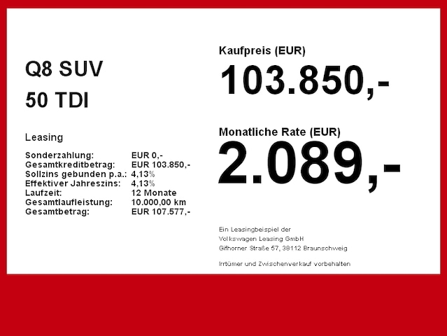 Audi Q8 50 TDI Quattro