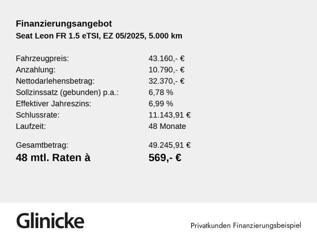 Seat Leon 1.5 eTSI Black FR-lijn