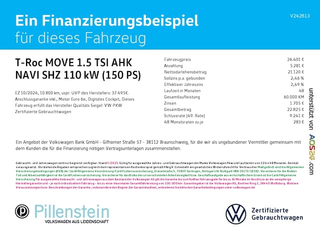 Volkswagen T-Roc 1.5 TSI Move