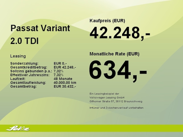 Volkswagen Passat 2.0 TDI
