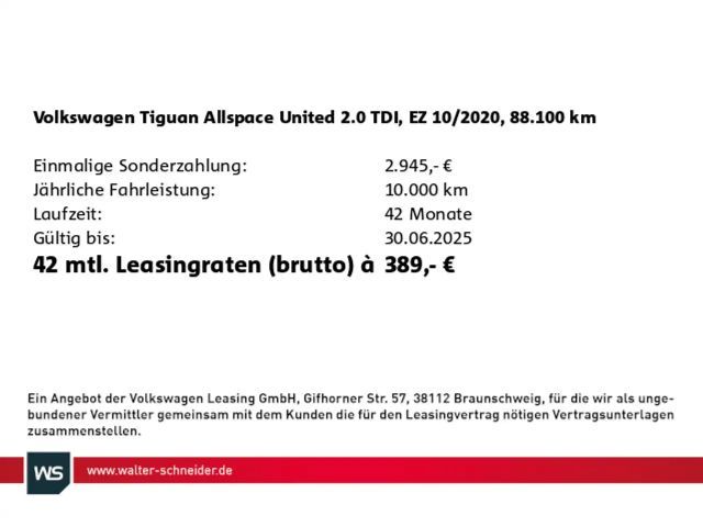 Volkswagen Tiguan 2.0 TDI 4Motion Allspace DSG