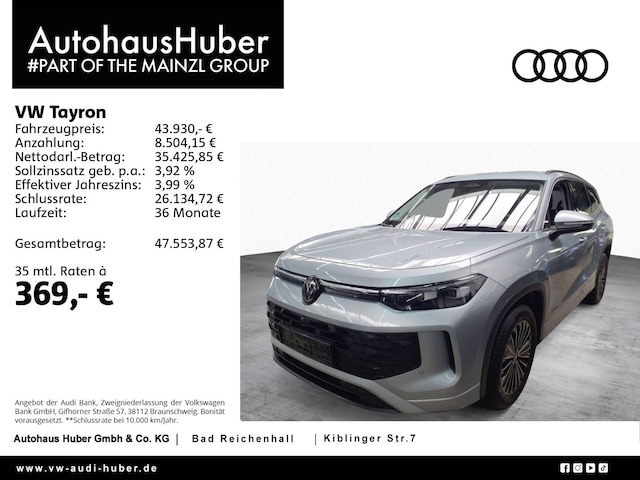 Volkswagen Tayron 2.0 TDI DSG Life