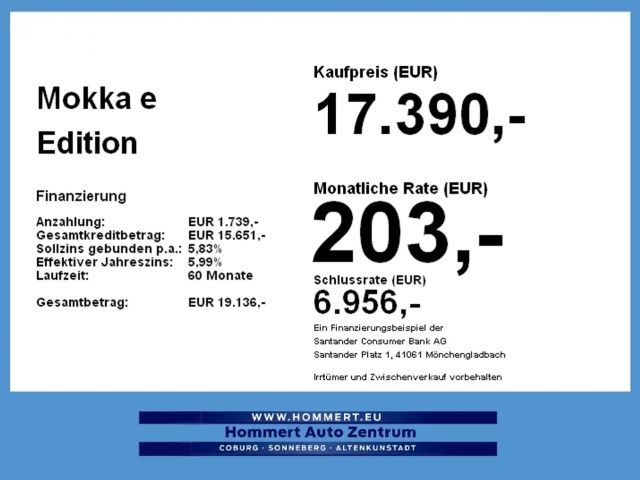 Opel Mokka Edition Mokka-e