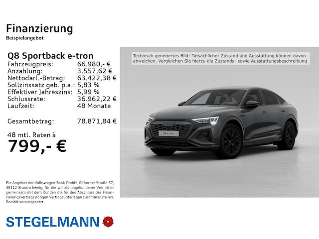 Audi Q8 e-tron 55 Quattro S-Line Sportback