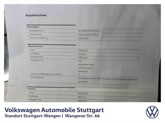 Volkswagen Golf 2.0 TSI DSG