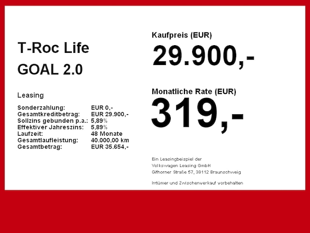 Volkswagen T-Roc 2.0 TDI