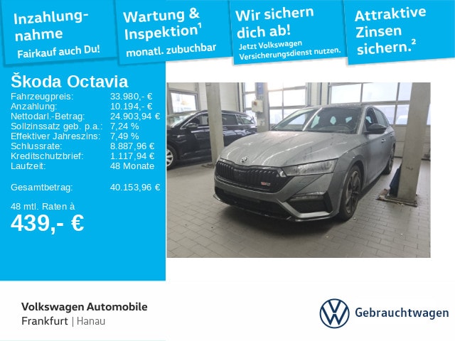 Skoda Octavia 2.0 TSI Combi RS